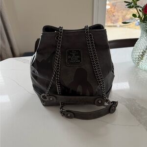 beachlunchlounge Black & Gray Nightmare Before Christmas Bucket Shoulder Bag